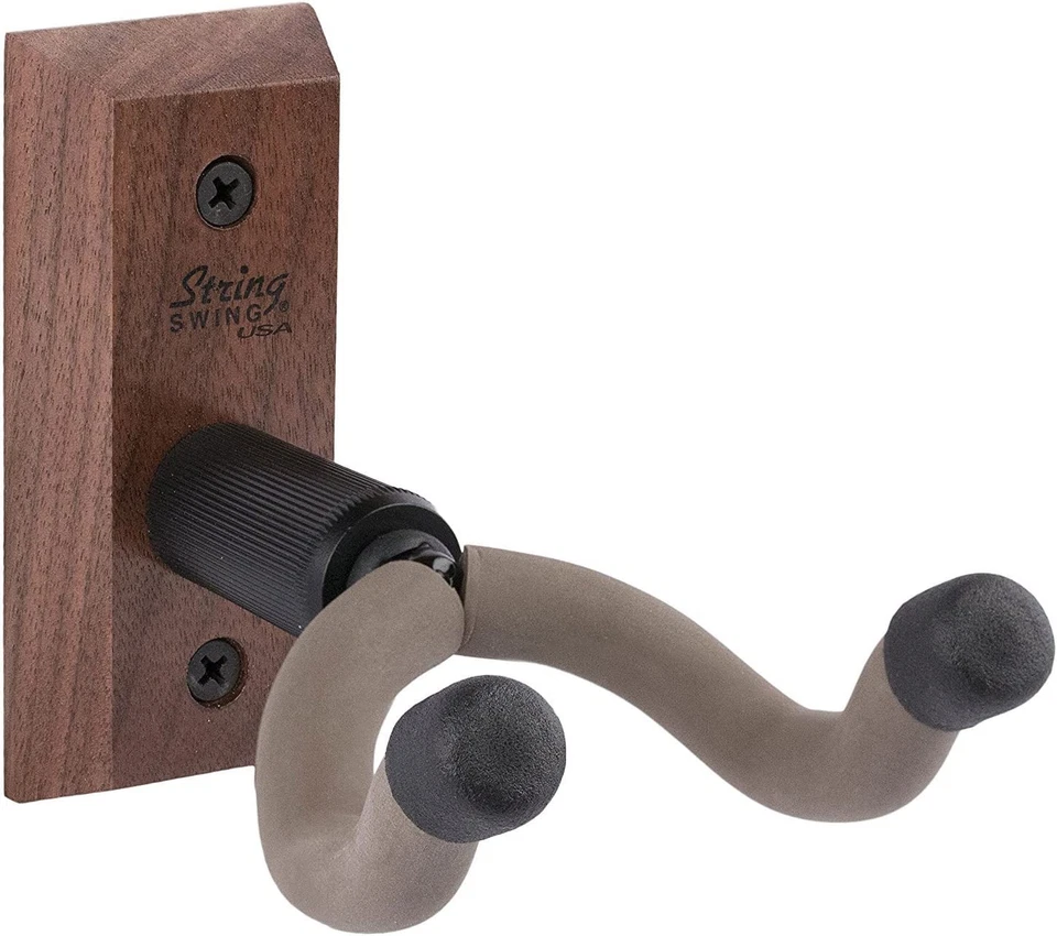 Colgador de pared para guitarra de madera dura de nogal negro String Swing CC01K-BW Foto 1 de 1