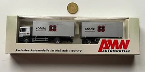 TR388 AMW 1:87 LKW MAN F90 ROHDE Koffer Hz. OVP silber 5512-61 neu ovp 2/2 - Bild 1 von 7