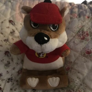 Jaag Buc-ees Phone Holder Souvenir 5" Plush Shelf Sitter Beaver Mascot Animal - Picture 1 of 5