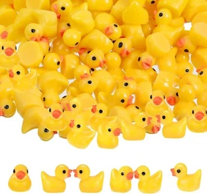 150 Pieces Mini Rubber Ducks Miniature Resin Ducks Yellow Tiny Duckies Figures - Picture 1 of 8