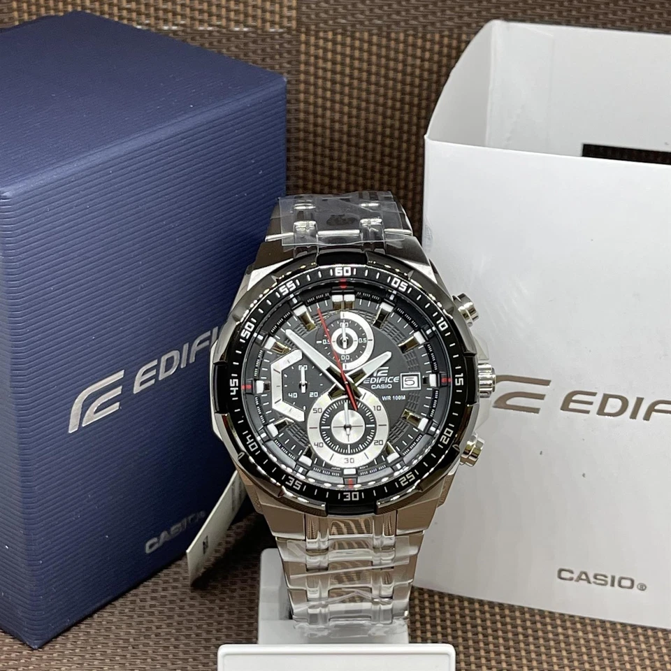 Мужские аналоговые часы с хронографом Casio Edifice EFR-539D-1A черные нержавеющая сталь - Изображение 1 из 1