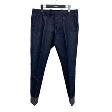 GUCCI Denim Slacks Indigo Size 46 100% Rayon Viscose Vintage and Fashion For Men