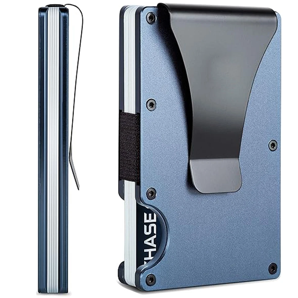 EDGE Men's RFID Blocking Slim Money Clip Minimalist Wallet Card ID Holder - Image 1 of 1