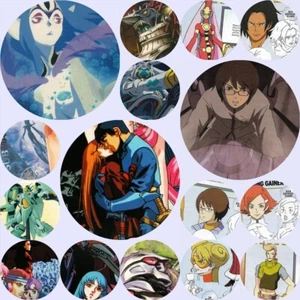 Yoshiyuki Tomino Anime Handmade Badge Pin back Button from Magazine YOU PICK - Picture 1 of 20