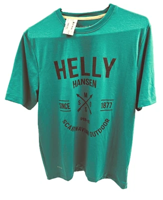 Camiseta Helly Hansen Rune SS NUEVA CON ETIQUETAS Talla S Desde 1877 Escandinava Exterior Verde Foto 1 de 4