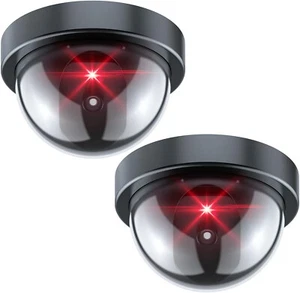1-8Pack Dummy Camera Fake Security CCTV Dome Camera with Flashing Red LED Light - Picture 1 of 5
