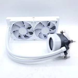 CORSAIR iCUE Link Titan 240 RX LCD Liquid CPU Cooler 240mm AIO Low-Noise – White - Afbeelding 1 van 3