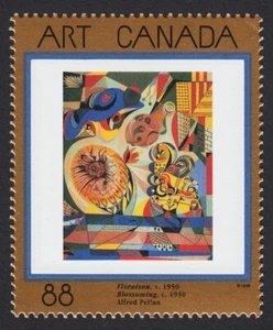 Canada 1995 #1545 MNH FOIL STAMPING ** FLORAISON by A.PELLAN ART MASTERPIECE - Bild 1 von 1