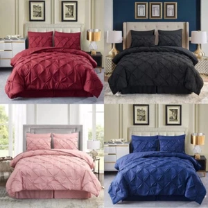 8 Piece Comforter Set Bed in a Bag All Season Reversible Bedding Comforter Queen - Picture 1 of 34