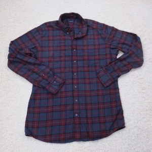 Proper Stoffhemd Herren Extra Large 17,75 blau rot Knopfleiste Flanell kariert - Bild 1 von 9