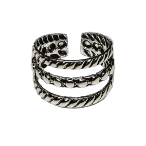 Toe Ring .925 silver girls adjustable open foot beach. - Picture 1 of 1