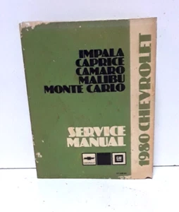 1980 Caprice Impala Malibu Monte Carlo GM Service Manual - Picture 1 of 3