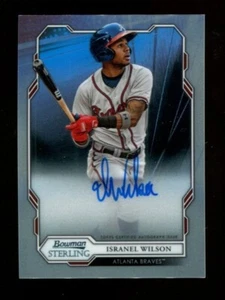 2019 Bowman Sterling - Prospect Autographs #BSPA-IW  Isranel Wilson ⚾ Auto - Picture 1 of 2
