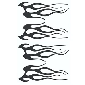 Hot Rod Flame Tribal Decal Tribal Flame Sticker Car Truck ATV Motorcycle Tank - Picture 1 of 1
