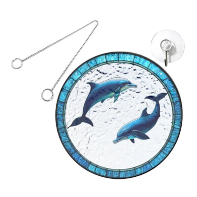 Dolphin Card Seaside Decorations Outdoor Hanging Ornaments Ocean - Imagen 1 de 4