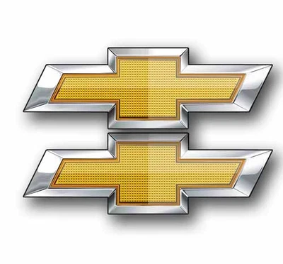 2 Chevrolet Logo 4.7" Wide Each Stickers Decal Chevy Vintage Style - Image 1 of 2