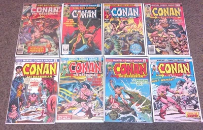 BIG LOT 63 CONAN THE BARBARIAN COMIC BOOKS - BRONZE AGE HIGH GRADE - Image 1 of 4