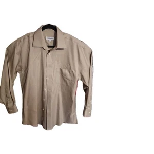 JOSEPH & FEISS INTERNATIONAL MEN'S TAN DRESS SHIRT SIZE - 16 32/33 - Picture 1 of 6