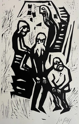 Friedrich Karl Gotsch: Signierter Original Holzschnitt (2) von 1967 - nur 80 Ex. - Bild 1 von 3