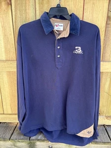 Dale Earnhardt XL dunkelblau Pullover 1/4 Knopf Cordkragen Langarm - Bild 1 von 11