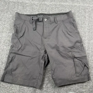 Prana Zion Shorts Herren 34x10 grau Cargo Stretch Wandern leicht Outdoor Gürtel - Bild 1 von 8