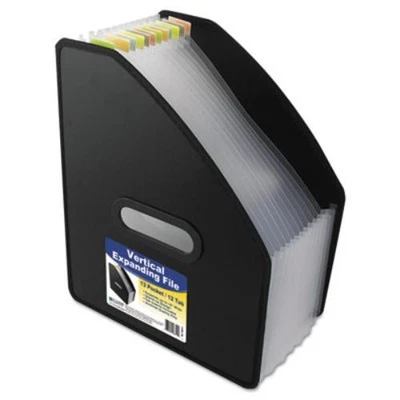 C-line 13-pocket Vertical Expanding File, Letter Size, Black, 1/ea, 58810 - - Image 1 of 4