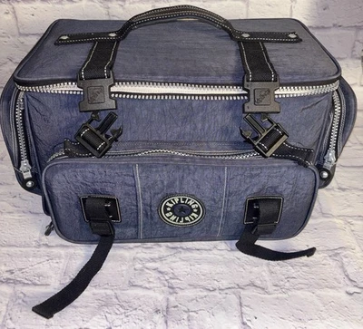 Bolsa de ombro de viagem KIPLING azul Prestige XL vários compartimentos bolso câmera! - Imagem 1 de 4