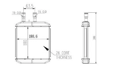 FRONT HVAC HEATER CORE FITS OLDSMOBILE 88 98 DELTA LSS REGENCY TORONADO 86-99 - Image 1 of 2