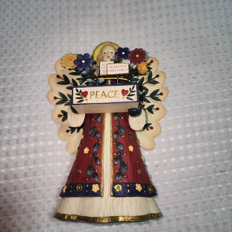 Estatueta KATHY KILLIP EUC DEMDACO 9" ARTE FOLJ ANJO DA PAZ - Imagem 1 de 4