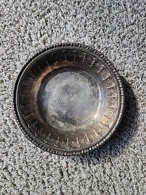 "Plato de plata Reed & Barton vintage pequeño 6"" cuenco # 1202 estilo victoriano adorno" Foto 1 de 4