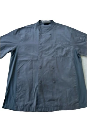Chef Works Gray Mens XL Short Sleeve Chef Uniform - Image 1 of 4