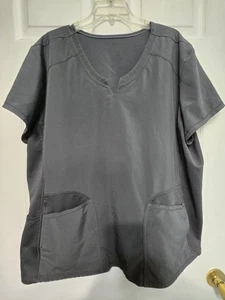 Scrubstar Scrub Top Größe 3XL - Grau/Zinn mit Stretch Netz Seiten - Brustumfang 29"/L 29" - Bild 1 von 5