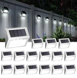 SOLPEX Solar Step Lights, 16 Pack Stair Lights, Outdoor Fence Lighting, Solar.76 - Picture 1 of 9