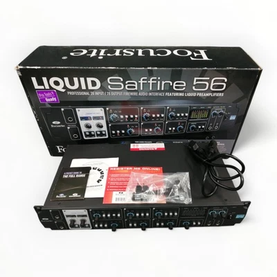 FOCUSRITE LIQUID SAFFIRE 56 FireWire Audio Interface Tested & Works 5740 - Image 1 of 4
