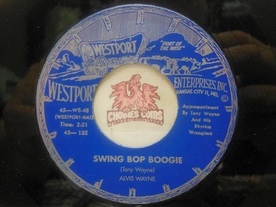 Alvis Wayne – Swing Bop Boogie /Sleep Rock-A-Roll Rock-A-Baby 45 RPM NM RE (29C) - Image 1 of 2