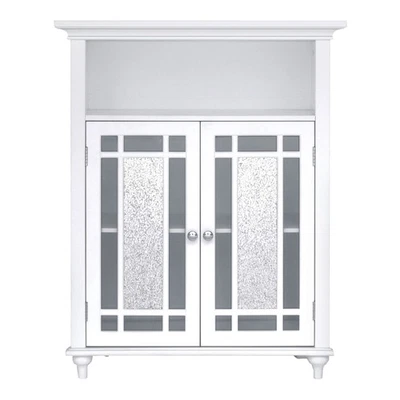 Windsor 26,5 pulgadas x 34,02 pulgadas. Mueble de piso de madera independiente de 2 puertas con anuncio... Foto 1 de 4