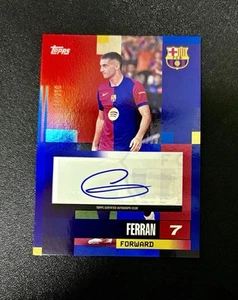 Ferran Torres 2024-25 Topps Barcelona Team Set Base Auto /250 - Picture 1 of 2