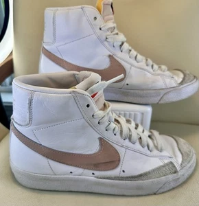 NIKE BLAZER MID '77 HIGH TOP SNEAKER CZ1055-118 WHITE PINK SZ 7.5 - Picture 1 of 6
