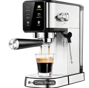 Máquina de café espresso semiautomática Tesslux de doble caldera - Panel táctil vapor manual - Imagen 1 de 5