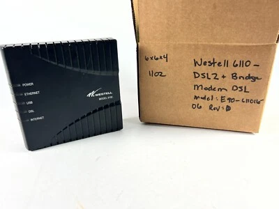 Westell 6110 DSL2 Plus Bridge Modem DSL Modem - C90-611015- 06 - Image 1 of 4