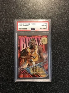 Kobe Bryant 1996 Skybox Z-Force #142 Rookie Card PSA 8 NM-MT - Picture 1 of 3