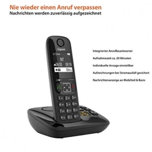 * Gigaset AS690A Duo Festnetz-/Schnurlostelefon mit Anrufbeantworter (DECT-Telef - Zdjęcie 1 z 1