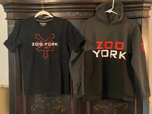 $65 ZOO YORK Hoodie + T-Shirt Combo Pack | Black/Charcoal/Black | L/G (14/16) - Picture 1 of 14