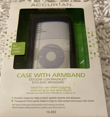 ACCURIAN For iPod Video Case ARMBAND Durable Neoprene Help Protect 4 Exercising - Image 1 of 4