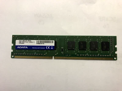 ADATA 4GB 1Rx8 PC3L-12800U-11 - DDR3 Desktop Memory RAM - 240 Pin - 1600MHz - Image 1 of 4