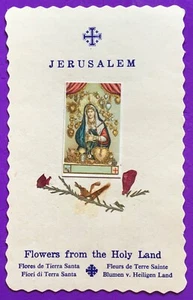 SANTINO HOLY CARD, FIORI DI TERRA SANTA -RIF. 10268 - Foto 1 di 2