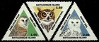 OWLS, RATTLESNAKE ISLAND, LOCAL POST, YEAR 1989, MNH