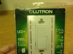 NEW Lutron Diva Dimmer DVWCL-153PH-WH Single Pole 3-Way *FREE SHIPPING* - Picture 1 of 4