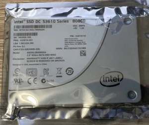 Intel SSD DC S3610 Series 800GB 2.5" SATA 6Gb/s Solid State Drive SSDSC1BG800G4 - Picture 1 of 1