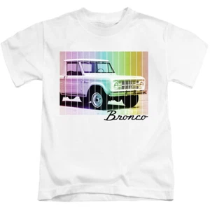 FORD BRONCO RETRO RAINBOW Toddler Kids Graphic Tee Shirt 2T 3T 4T 4 5-6 7 - Picture 1 of 3